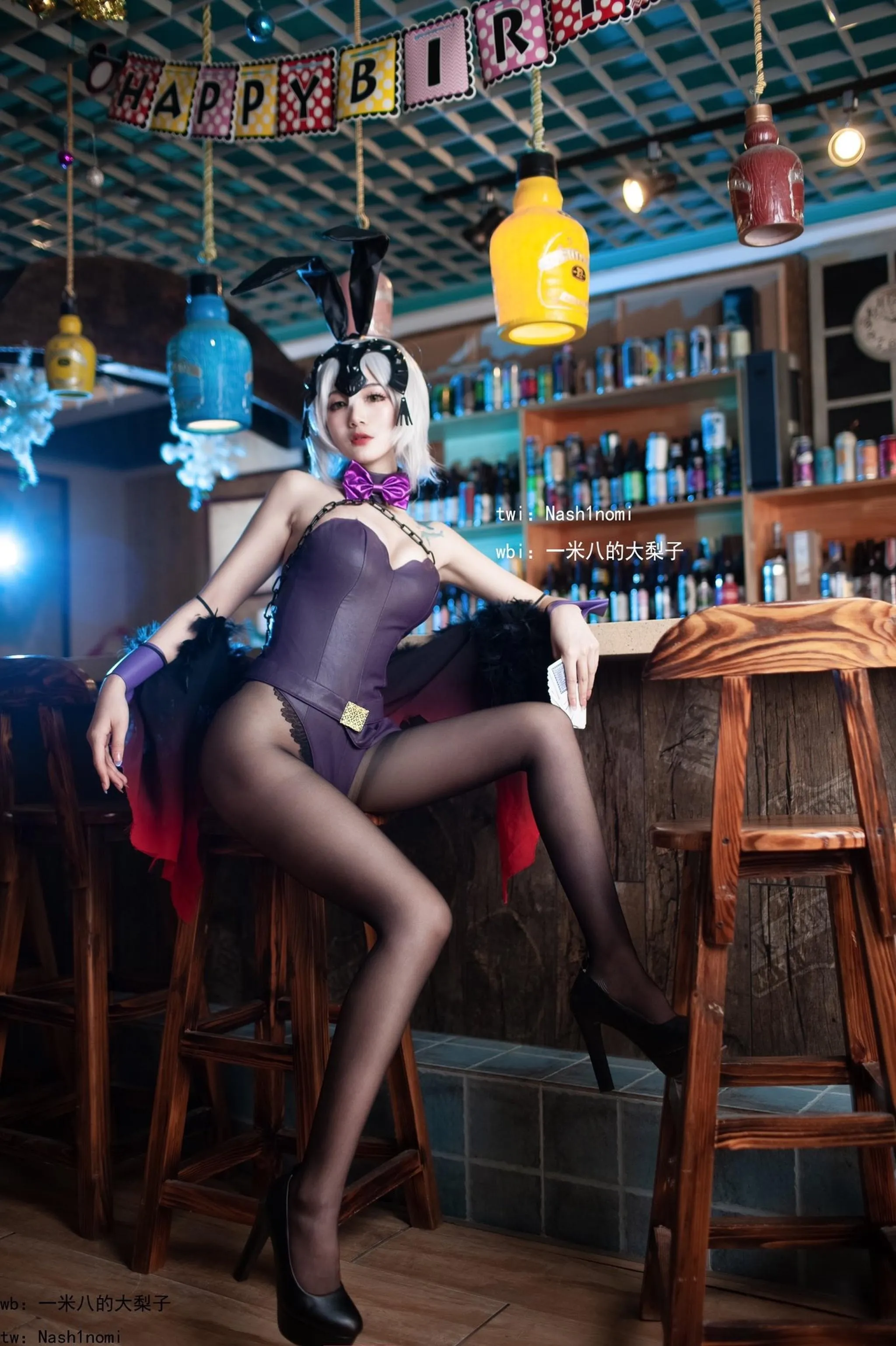 一米八的大梨子 – NO.005 黑贞德·兔女郎 [22P]插图7